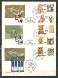 Busta 1980 - VATICANO - S.BENEDETTO DA NORCIA - 3 FDC ALA - LOTTO/27728 - Imagen 1 de 1