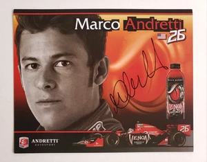 Marco Andretti Indy Car 8 x 6.25 Signed Photo Card - Picture 1 of 3