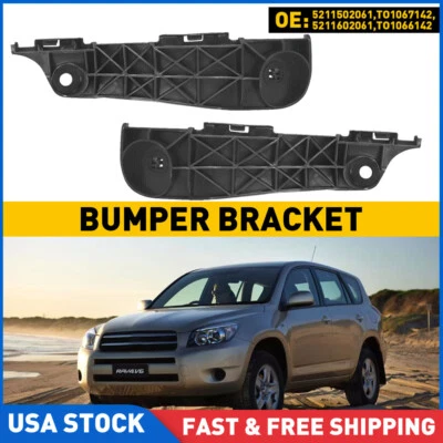 Soporte de parachoques delantero de plástico para Toyota RAV4 2006-2012 2 piezas con clips Foto 1 de 4