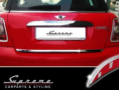 Per MINI R56 & R57 Cabriolet - Modanatura cromata 3M modanatura posteriore protezione bordi - Immagine 1 di 4