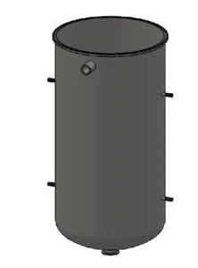 12" Tri Clamp Vessel Container Base, 1.5" Tri-Clamp Drain Port 24" Height - Picture 1 of 1
