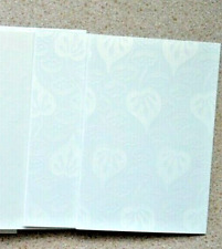 10 X A6 Blanco Perla Hoja Relieve Simple Plegables Tarjetas en & Sobres Nuevo