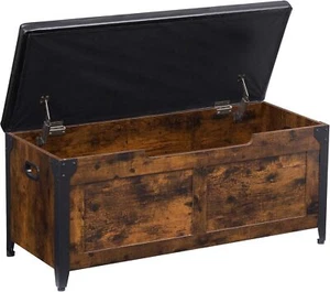 Storage Chest, Storage Trunk with Safety Hinges, Storage Bench with Metal Frame - Picture 1 of 9