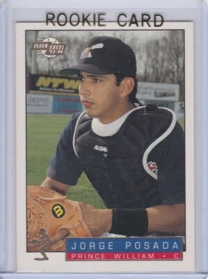 JORGE POSADA ROOKIE CARD 1993 Fleer Excel Baseball RC NEW YORK YANKEES! - Image 1 of 2
