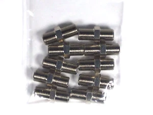 10 Universal F81 Barrel Connectors for Joining Coaxial Cable G-F81F - Picture 1 of 4
