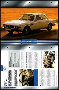 BMW 3.0 CSi - 1971 - Coupes - Atlas Dream Cars Fact File Card - Picture 1 of 1