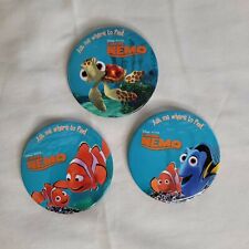 Finding Nemo Button Pin Pinback Badge Lot Of 3 Ask Me Where Promo Disney Pixar