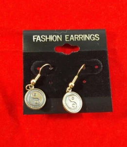 Ying Yang symbol moon sun earrings earring set cute double-sided - Picture 1 of 3
