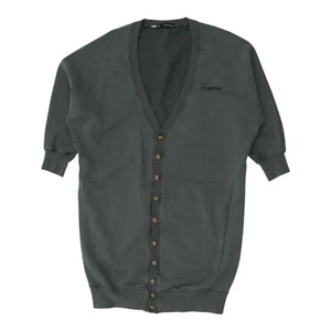 Cárdigan largo gris manga 3/4 Dsquared2 para mujer | Diseñador vintage de gran tamaño de colección - Imagen 1 de 3