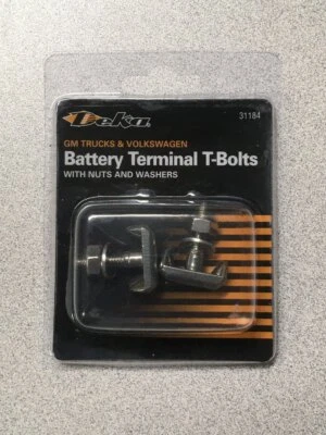 1 Pair Battery Terminal T-Bolts for GM Trucks & Volkswagen, by East Penn/Deka - Image 1 of 3