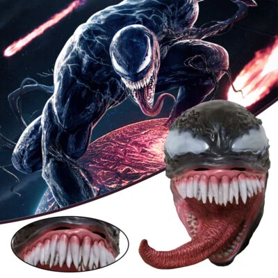Halloween Horror Party Venom Maske Maskerade Cosplay Latex Kopfbedeckung Props - Bild 1 von 4
