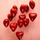 50 Stck 10 Zoll Rote Zweischicht Herz Latexballon Valentinstag Liebe Jubilum