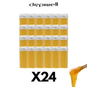 X24 DEPIWELL CERA DEPILATORIA LIPOSOLUBILE RULLO RICARICA NATURALE 24PZ - Imagen 1 de 1