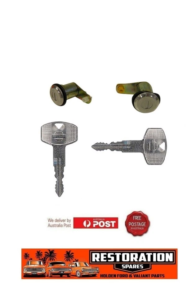 NISSAN DATSUN 120Y SEDAN WAGON COUPE 2 DOOR LOCKS WITH KEYS - image 1 of 3