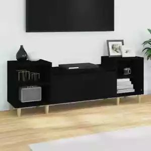 1887958 Mobile Porta TV Nero 160x35x55 cm in Legno Multistrato - Foto 1 di 6