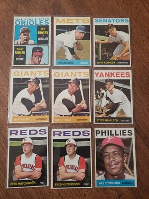 1964 TOPPS BASEBALL YOU PICK #201 - #370 ****FREESHIPPING**** - Image 1 of 4