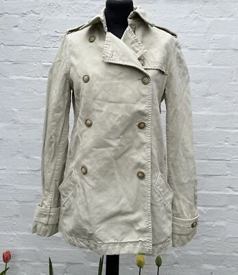 Chaqueta Mac de Lona JOSEPH BIBI 38IT/6UK De Colección Buen Estado Pequeñas Marcas Ligeras Foto 1 de 4