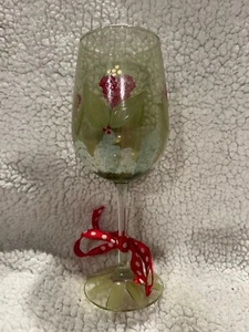 Goblets Hand Painted Decorated long stem wine glass - Picture 1 of 12