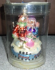 Debra Jordan Bryan A Cozy Little Christmas Snowman Family Christmas Ornament NEW - Picture 1 of 9