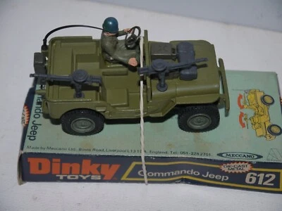 Vintage 1970's Dinky 612 - U.S. Commando Willys Army Jeep - Image 1 of 4