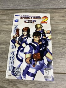 Virtua Cop 2 II Sega Saturn Game Instruction Manual Only registration card