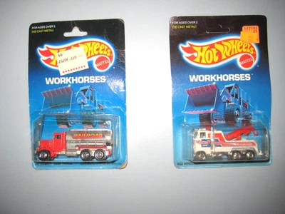 Camión cisterna Peterbilt 2 años 80 Hot Wheels Workhorses No. Grúa 2547 & Rig 3917 Foto 1 de 4