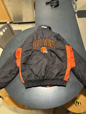 Abrigo Parka de Fútbol Americano Cleveland Browns Vintage Años 90 Logo 7 Equipo NFL Niños XL Foto 1 de 4