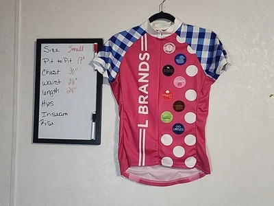 Polo manga corta L Brands Victoria Secrets Rosa Palotonia S Ciclismo Cremallera Cuello falso Foto 1 de 4