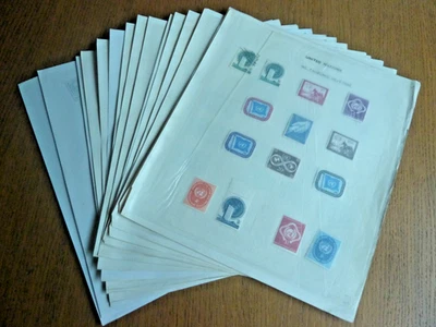 NACIONES UNIDAS ONU 1951-1968 colección sellos nuevos como nuevos en páginas de álbum Foto 1 de 2