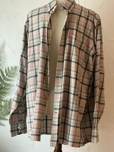 Camisa CREMIEUX L Para Hombre, Cuadros, 100% Tejido Rayón Manga Larga Informal Excelente - Imagen 1 de 14