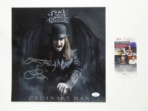 Ozzy Osbourne Autographed Ordinary Man 12x12 Promo LP Flat Litho Signed JSA COA - Picture 1 of 3
