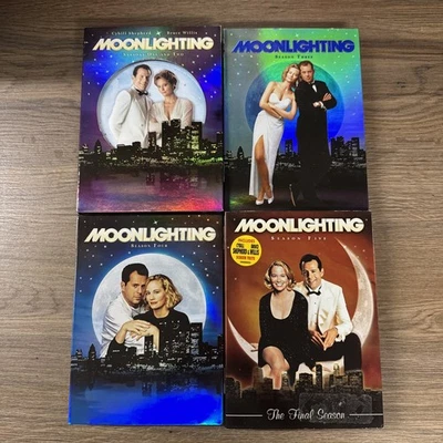 Moonlighting Complete Series 1-5 (DVD Set 16-Disc) Bruce Willis Cybill Shepherd Foto 1 de 4