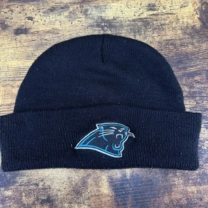 Carolina Panthers NFL Strick Beanie Mütze schwarz Cap bestickt - Bild 1 von 5