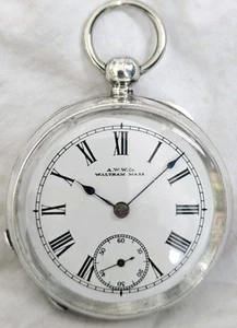 Waltham Pocket Watch 7J.Gents Silver (FULL WORKING ORDER) *1887* USA. - Picture 1 of 13