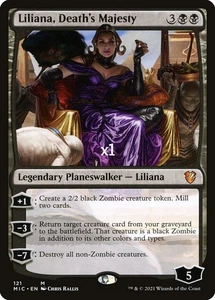 MTG Commander: Innistrad: Midnight Hunt MIC Liliana, Death's Majesty MINT - Picture 1 of 1