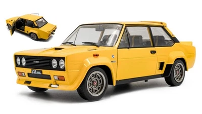 MODELLINO AUTO STATICO SOLIDO FIAT 131 ABARTH 1980 GIALLO MODELLISMO SCALA 1:18 - Immagine 1 di 4