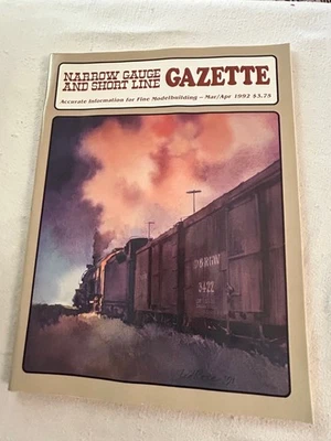 Narrow Gauge and Short Line Gazette Magazine Mar-Apr 1992 Fine Modelbuilding - Image 1 of 2