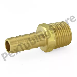 3/8" Hose Barb x 1/8" Male NPT Brass Adapter Threaded Fitting, Fuel/Water/Air - Picture 1 of 1