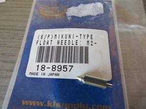 K&L Supply 18-8957 Float Needle  M2  Mikuni -Fits Various Make Model & Year OM24 - Bild 1 von 2