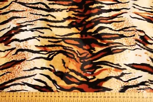 Tiger Faux / Fake Fur Fabric Low Pile perfect costumes and interior design - Picture 1 of 2