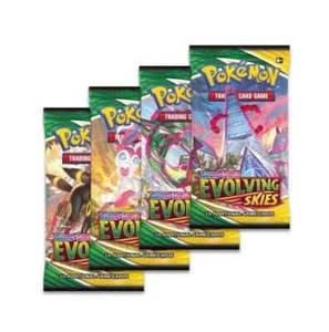 Pokémon TCG Sword & Shield Evolving Skies Booster Pack 4 lose Packs - Bild 1 von 3