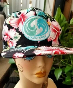 Fashion Crown Local Honey Women's Baseball Cap Floral Hawaiian Hat NOS - Picture 1 of 9