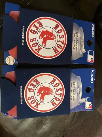 Two Boston Red Sox Fan Koozie Kolder Kaddy Holder MLB Baseball NEW Cover