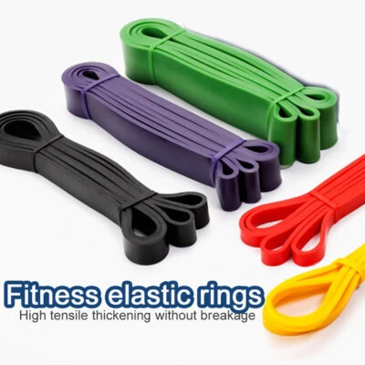 Gymnastikband Fitnessband Widerstandsbänder Fitness Band Set Trainings Gummiband - Bild 1 von 4