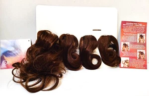 HAIRWAYS INTERNATIONAL Toni's Topper Hair Extensions Quick Change 5 Piece Dk RED - Picture 1 of 7