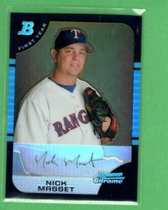 2005 Bowman Chrome First Year Refractor Nick Masset Texas - Picture 1 of 1