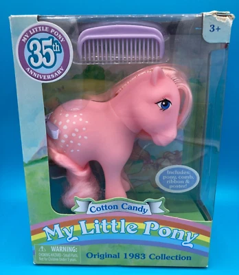 My Little Pony NUEVO G1 Retro 35 Aniversario Original 1983 Coleccionar ALGODÓN DE AZÚCAR Foto 1 de 4