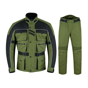 Warrior Gears 6 Pockets Mens Motorcycle Suit, Textile Racing Suit with CE Armors - Picture 1 of 12