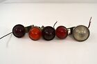 Vintage Signal Indicator Lights Red Orange Clear Pell-Lite Auto Lamp 667 PM 121