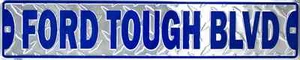 LETRERO DE CALLE FORD BLVD RESISTENTE 24"" x 5"" metal diamante bulevar ave avenue st f-150 - Imagen 1 de 5